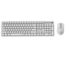 Gembird Keyboard and mouse desktop set, silent key, Pro, business, wireless, RU, white (KBS-WMS-01-W-CYRL)