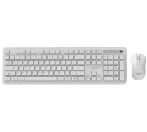 Gembird Keyboard and mouse desktop set Slim Pro Business wireless US White (KBS-WPS-01-W)