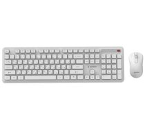 Gembird Keyboard and mouse desktop set Slim Pro Business wireless RU White (KBS-WPS-01-W-CYRL)