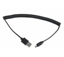 Gembird USB Male - MicroUSB Male 1.8m Black Coiled (CC-MUSB2C-AMBM-6)