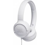 JBL TUNE 500 White - Wired On-Ear Headphones with Microphone (JBLT500WHT)