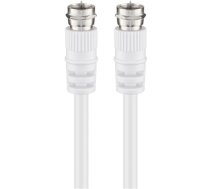 Goobay 11721 SAT Antenna Cable (70 dB), Double Shielded, 1.5 m, White (11721)