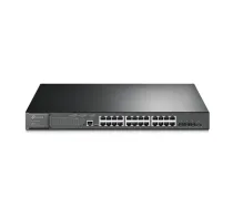 TP-LINK 24-Port Gigabit and 4-Port 10GE SFP+ L2+ Managed Switch with 24-Port PoE+ TL-SG3428XMP JetStream Managed L2+ Rackmountable