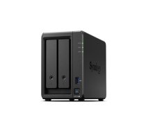 Synology DS723+ 2-bay/AMD Ryzen R1600/2-core 2.6 (base)/3.1 (turbo) GHz/2GB DDR4/2 x 3.5"xHot swap/2x1GbE/1xUSB3.2/eSATA/RAID 0,1/3Y Synology 2-Bay  DS723+  	AMD Ryzen R1600 Processor frequency 2.6 GHz 2 GB (DS723+)