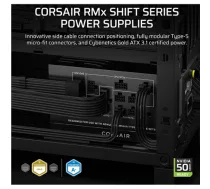 CORSAIR Fully Modular ATX Power Supply (EU) | RM850x SHIFT | 850 W | Black (CP-9020299-EU)