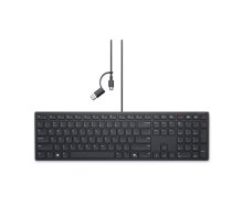 DELL | Collaboration Keyboard | KB525C | Keyboard | Wired | US (QWERTY) | Black (580-BBSX)
