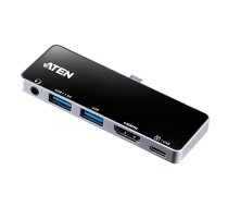 ATEN UH3238 USB-C Travel Dock with Power Pass-Through | USB-C Travel Dock with Power Pass-Through | UH3238-AT | Dock (UH3238-AT)