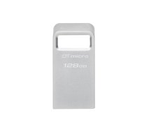 KINGSTON | USB 3.2 Flash Drive | DataTraveler micro | 128 GB | USB 3.2 | Silver (DTMC3G2/128GB)
