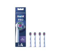 Oral-B | Replaceable toothbrush heads | EB18-4 3D White Pro | Heads | For adults | Number of brush heads included 4 | White (EB18-4)