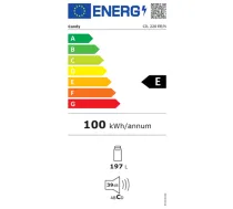 Candy | Refrigerator | CIL 220 EE/N | Energy efficiency class E | Built-in | Larder refrigerator | Height 122.1 cm | Net refrigerator capacity 197 L | 39 dB | White (CIL 220 EE/N)