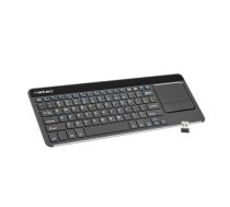 Natec Keyboard NKL-0968 Turbo Slim Keyboard with Trackpad Wireless US 400 g USB Type-A Black (NKL-0968)