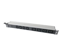 1U Aluminum PDU, rackmountable, 4x C13, 4x C19 2x 16A Plug, 250VAC 50/60Hz open end | DN-95423 (DN-95423)