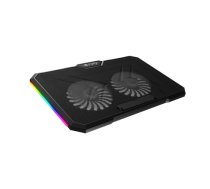 Genesis Fury Laptop Cooler Cooling Pad, Fury Gunbai G3 Fans, RGB LED Light, 2 USB Ports, 14.1-17.3" (NFC-2375)