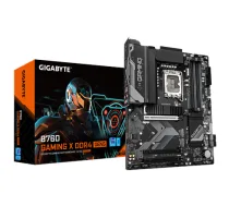 GIGABYTE B760 GAMING X DDR4 GEN5 | Intel processor family | LGA1700 processor socket | DDR4 | Supported hard drive interfaces: M.2, SATA | Number of SATA connectors: 4 (B760 GAMING X D4 GEN5)