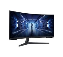 Samsung Curved Monitor  LC34G55TWWPXEN 34 " VA UWQHD 21:9 1 ms 250 cd/m² Black 165 Hz HDMI ports quantity 1 (LC34G55TWWPXEN)