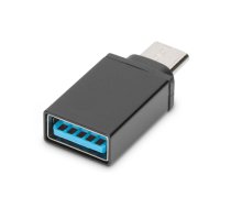 Digitus USB Type-C adapter, type C to A male/female, 3A, 5GB, 3.0 Version | AK-300506-000-S | USB C plug | USB A jack (AK-300506-000-S)
