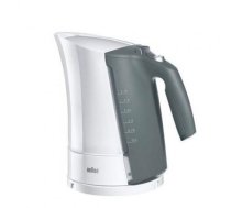 Braun Kettle WK500 MultiQuick 5 Standard 3000 W 1.7 L Plastic 360° rotational base White/Grey (WK500WH)