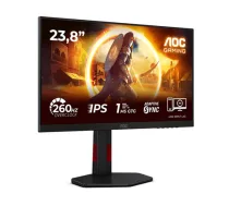 AOC | 24G4ZRE | 24" | Fast IPS | FHD | 16:9 | 240 Hz | 1 ms | 1920 x 1080 pixels | 300 cd/m² | 2 HDMI ports | Black (24G4ZRE)