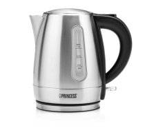 Princess 360° rotational base | 1 L | Silver | Stainless Steel | 2200 W | Kettle | 236023 | Electric (01.236023.01.001)