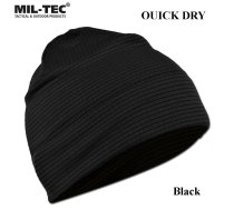 Mil-tec Quick Dry cepure, melna .