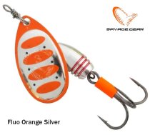 Savage gear Rotējošais māneklis Rotex Fluo Orange Silver 3.5 g