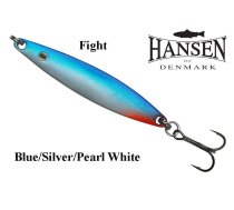 Hansen Fight Vizulis šūpojošais Blue/Silver Pearl White 18 g