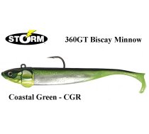 Mīkstie mānekļi Storm 360GT Coastal Biscay Minnow Coastal Green 9 cm