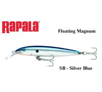 Ēsma Rapala Floating Magnum Silver Blue 18 cm