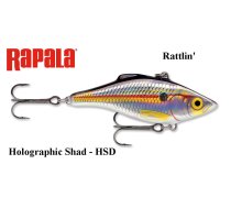 Vobleris Rapala Rattlin RNR Holographic Shad 4 cm