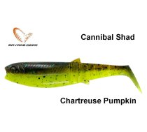 Silikona mānekļis Savage Gear Cannibal Chartreuse Pumpkin 12.5 cm