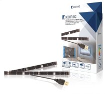Koenig USB TV Mood Light with 2 RGB LED Strips 50cm with Remote (KNM-ML2RGB)