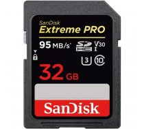 SanDisk Extreme Pro SDHC 32GB Read 95MB/s Write 90 MB/s V30 UHS-I U3 (SDSDXXG-032G-GN4IN)
