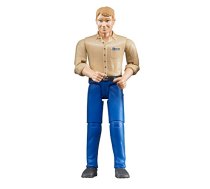 Bruder Light Skin Man with Blue Jeans Figure (60006)