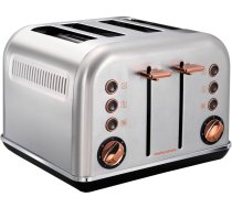 Morphy Richards Rose Gold Collection Accents Brushed 4 Slice Toaster (242105)