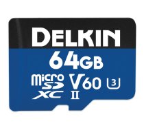 Delkin Prime microSDXC 64GB Class 10/U3/V60 300/100 MB/s (DDMSDB190064)