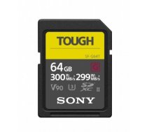 Sony SDXC 64GB Tough UHS-II CL10 U3 V90 300/290 Mb/s (SF-64TG)
