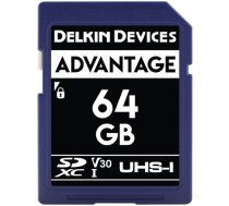 Delkin Advantage SDXC 64GB Class 10 U3 V30 90/90 MB/s (DDSDW63364GB)
