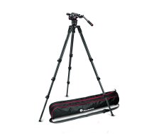 Manfrotto Nitrotech N8 Video Head With Carbon Fiber Tall Single Legs Tripod (MVKN8CTALL)