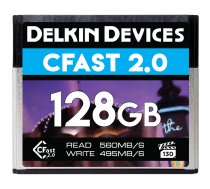 Delkin Devices 128GB (VPG-130) Cinema CFast 2.0 560MBs / 495MB (DCFSTV128)