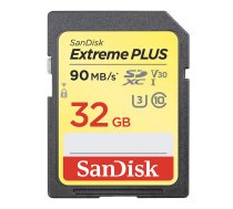 SanDisk Extreme Plus SDXC 32GB 90MB V30 U3 (SDSDXWF-032G-GNCIN)