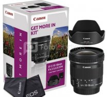 Canon EF-S 10-18mm f/4.5-5.6 IS STM + Lens Hood + Cleaning Cloth