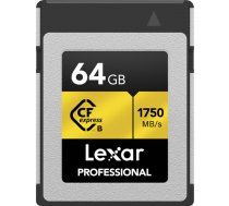 Lexar Professional CFexpress Type B Card 64GB 1750MB/s read 1000MB/s write (LCFX10-64GCRB)