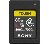 Sony 80GB CFexpress Type A TOUGH Read 800 MB/s Write 700 MB/s Memory Card (CEA-G80T)