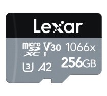 Lexar Professional 1066x microSDXC 256GB UHS-I 160MB/s read 120MB/s write SILVER Series (LMS1066256G-BNANG)