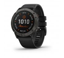 Garmin fenix 6X Pro Solar Edition - titanium carbon grey DLC with black band (010-02157-21)