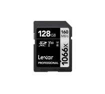 Lexar Professional 1066x SDXC 128GB UHS-I Card SILVER Series R160/W120 Class 10, U3, V30 (LSD1066128G-BNNNG)