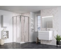 Ravak Shower Corner SRV2-75 195 S Satin + Polystyrene Pearl (14V30UO211)