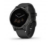 Garmin vivoactive 4S Melnā krāsā ar metāla detaļām tumši pelēkā krāsā (010-02172-13)