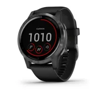 Garmin vivoactive 4 Melnā krāsā ar metāla daļām tumši pelēkā krāsā (010-02174-13)