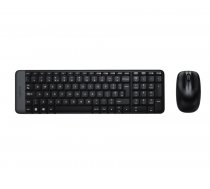 Logitech MK220 Wireless Keyboard and Mouse Combo Black QWERTY US International (920-003161)